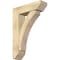 Ekena Millwork Thorton Slat Rough Sawn Bracket w/ Offset Brace, Douglas Fir, 8"W x 28"D x 40"H BKT0806X28X40THR06RDF - alternate 1